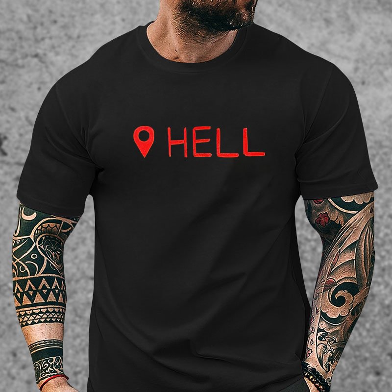 Livereid Hell Location Printed T-shirt - Livereid