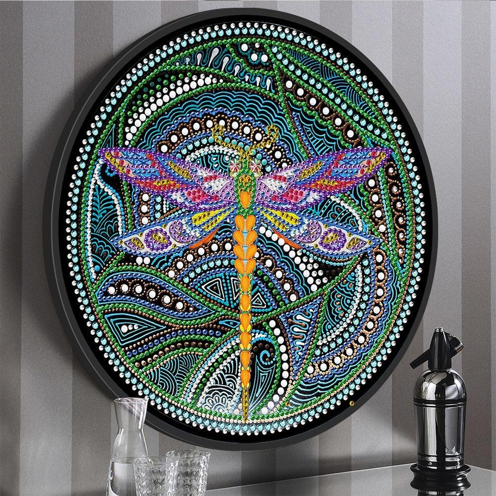 DIY Diamond Painting Full Drill Dragonfly Mural Coffee Tassel Home Pendants