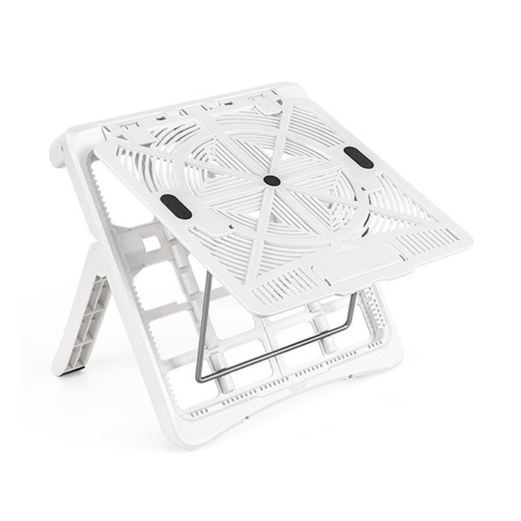 Folding Laptop Cooling Stand Adjustable Notebook PC Non-Slip Holder (White)