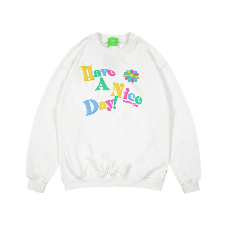 Lovely Vibes Patterned Lovers Sweatshirt - CODLINS - codlins.com
