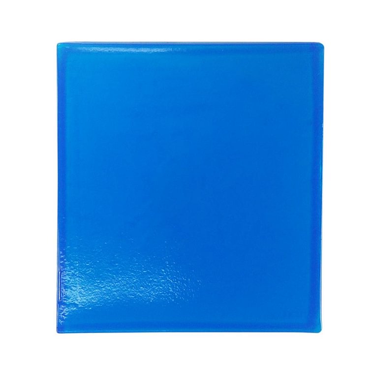 Motorcycle Seat Gel Pad Shock Absorption Mat Soft Cushion Blue (25x25x1cm)