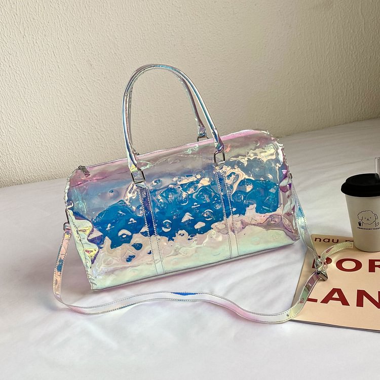 Transparent Pillow Bag Monogram Printed Jelly Bag