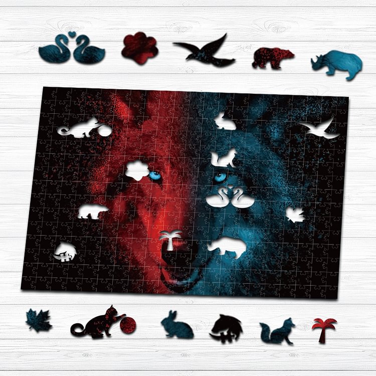 Wolf  Wooden Jigsaw Puzzle