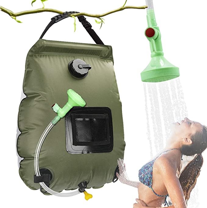  Solar Heating Camping Shower Bag,Portable Camping Shower Bag - vzzhome