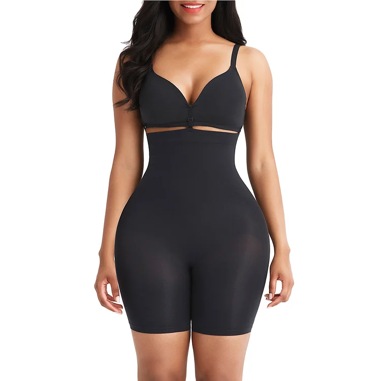 Desirable Designed Black Tummy Control Seamless Butt Enhancer