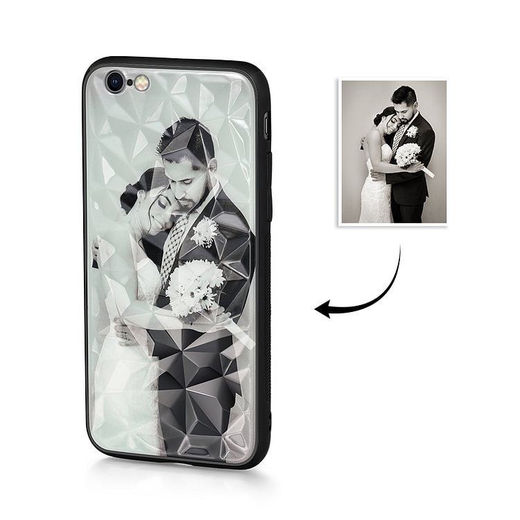 IPhone 6s Custom Photo Protective Phone Case Diamond Pattern  Surface