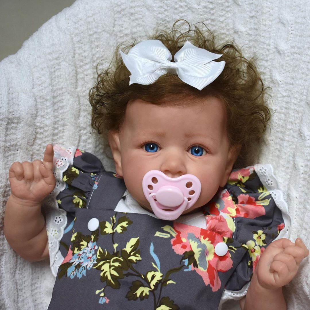 12'' Real Lifelike Preemie Soft Silicone Reborn Baby Doll Girl Rooted Brown Hair Oglesby 2022 -Creativegiftss® - [product_tag]