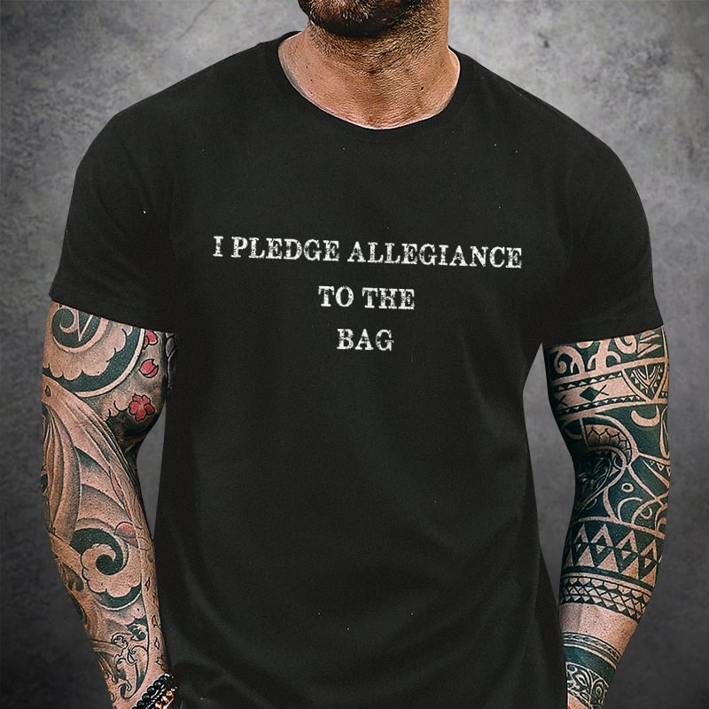 Livereid I Pledge Allegiance To The Bag Print T-shirt - Livereid