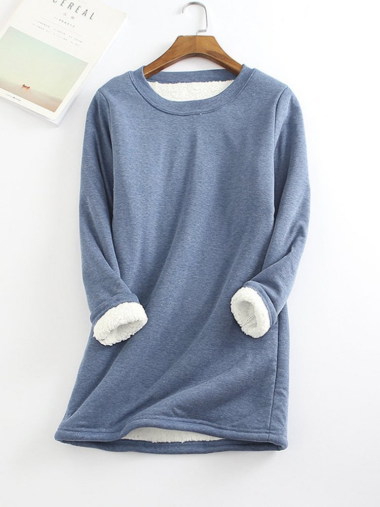 New Casual Cotton Round Neck Solid Sweatshirt & Pants - tree - Codlins