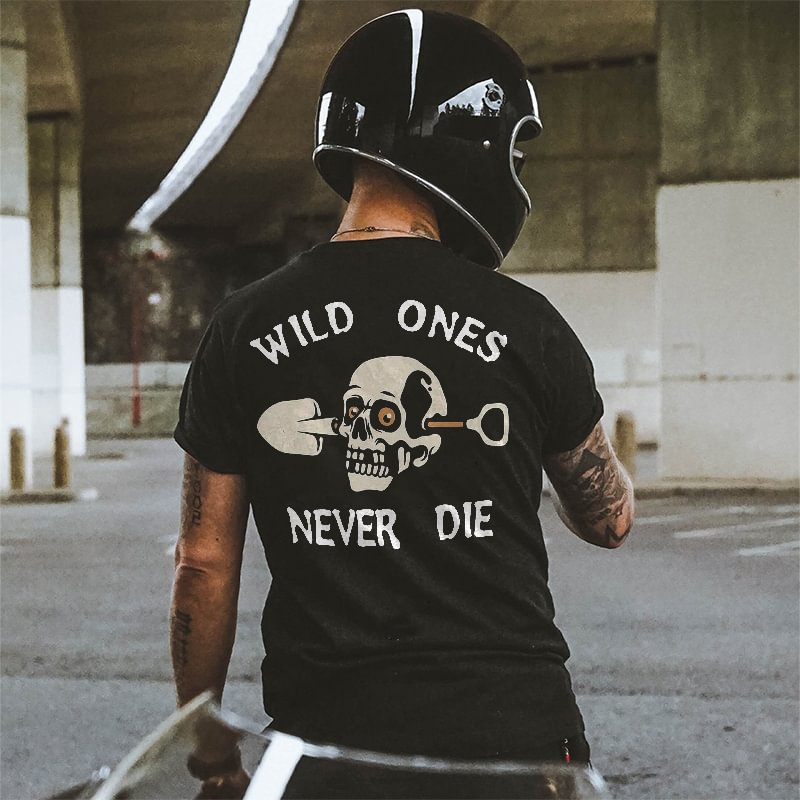 UPRANDY Wild Ones Never Die Printed Men's T-shirt -  UPRANDY