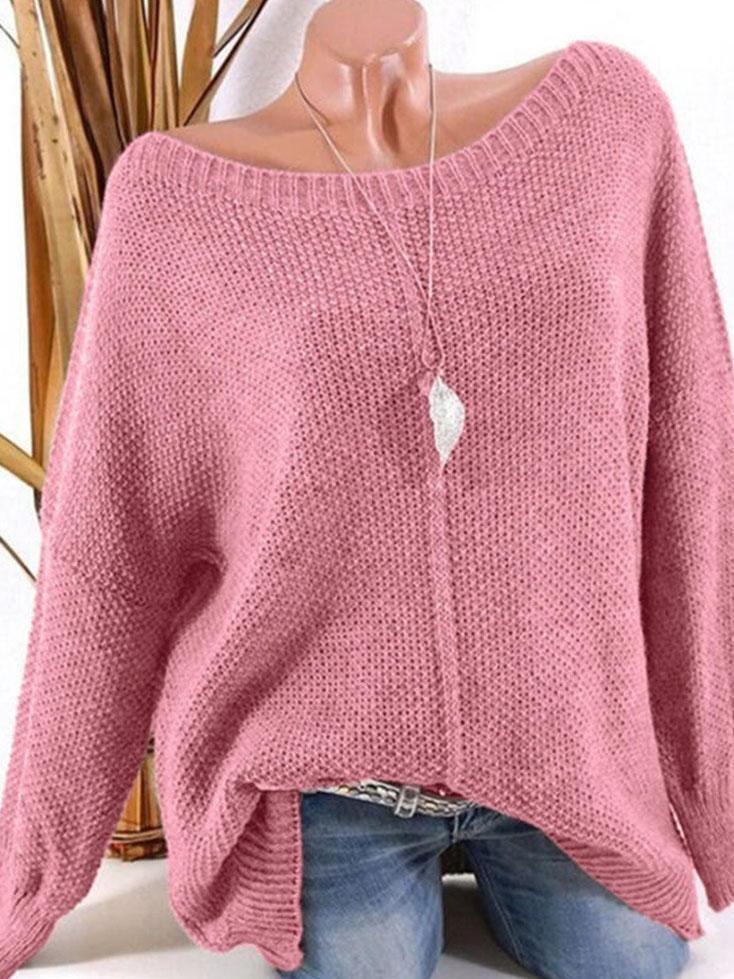 Mayoulove Soft open shoulder sweater-Mayoulove
