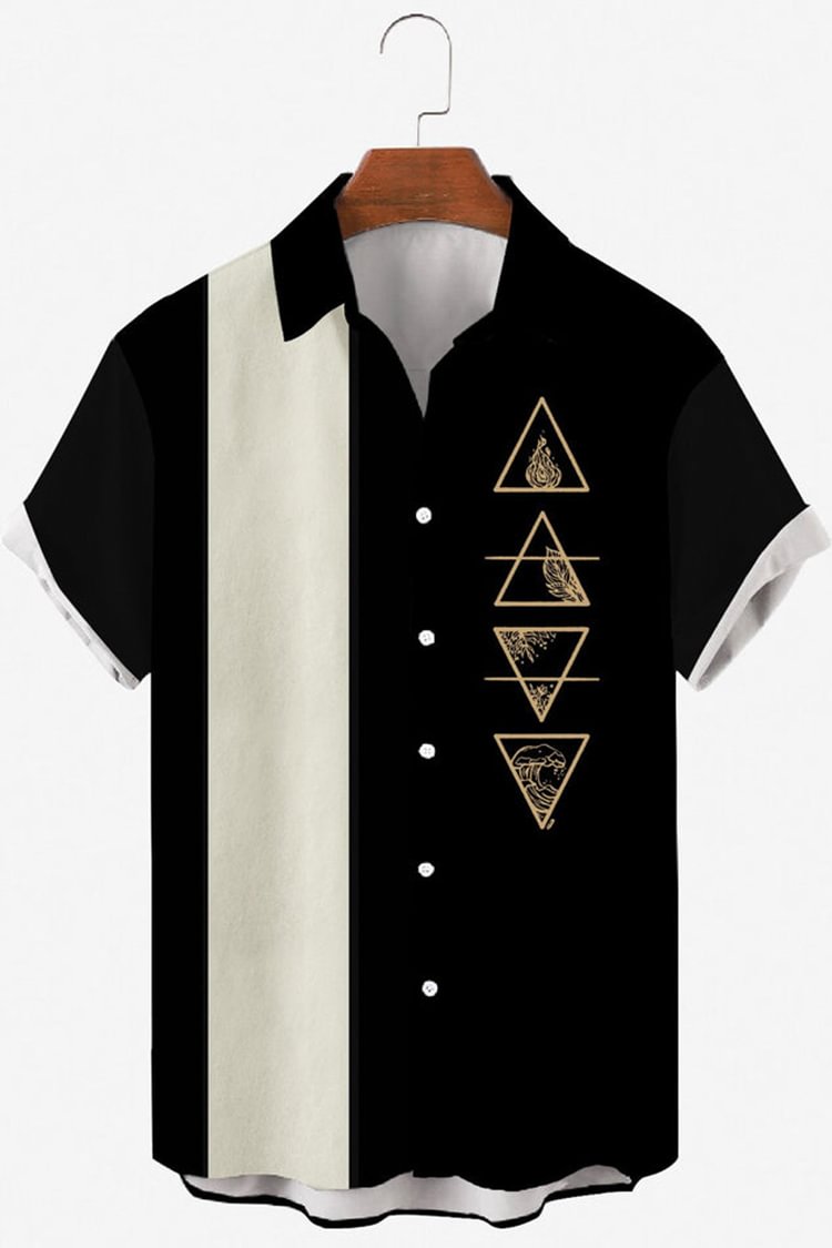 Tiboyz Black And White Short Sleeve Shirt
