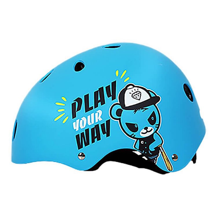 COUGAR MT09 Skate Helmet for Kids, Blue