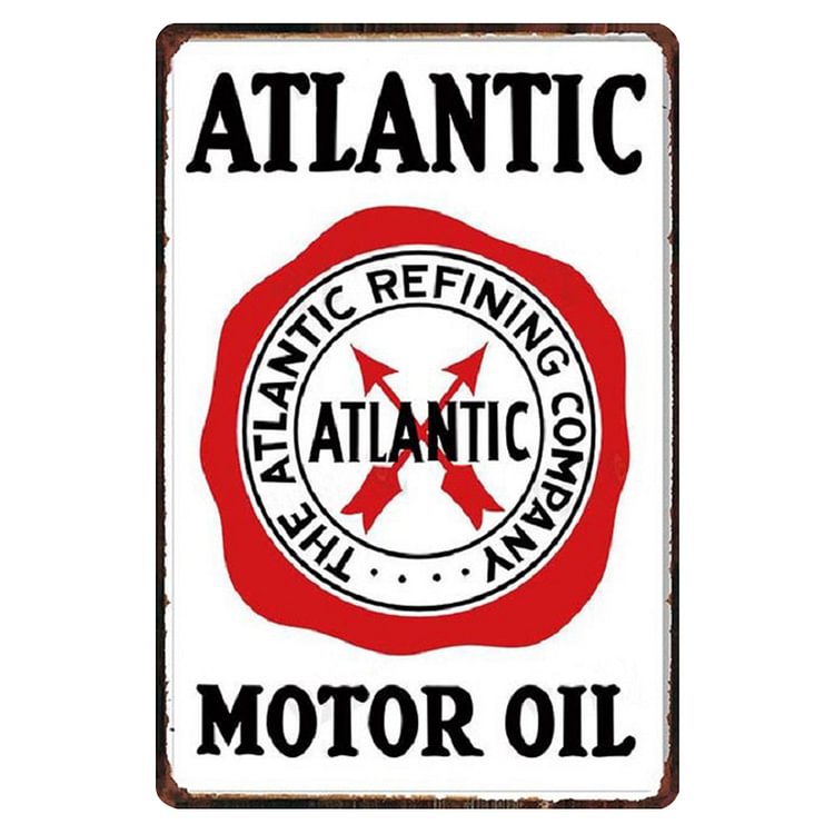 ATLANTIC Motor Oil - Vintage Tin Signs