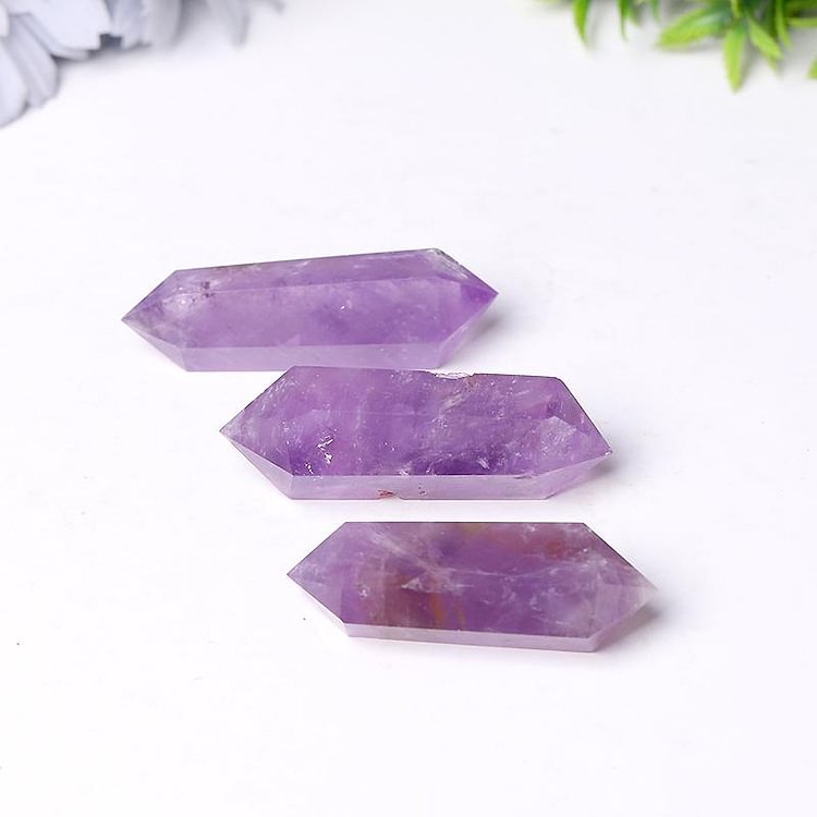 Natural Amethyst Double Terminated Towers Points Bulk Crystal wholesale suppliers