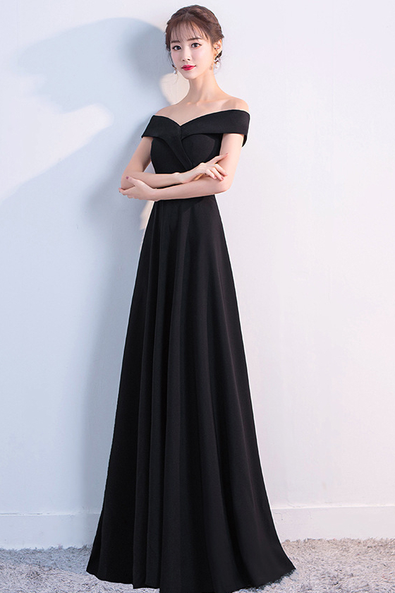 Elegant Off-the-Shoulder Long Evening Gowns Online Women's Prom Party ...