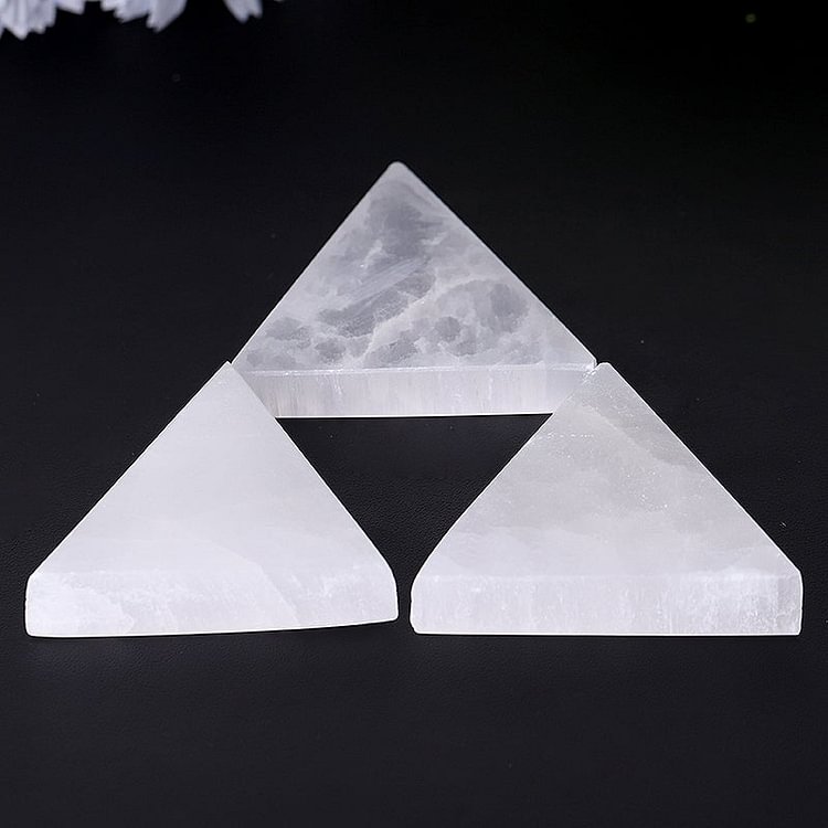 2" Triangle Selenite Slab Crystal Charging Plate Crystal wholesale suppliers