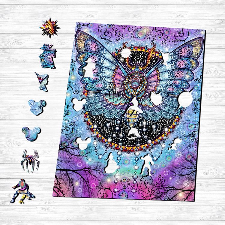 Colorful Insects Wooden Jigsaw Puzzle