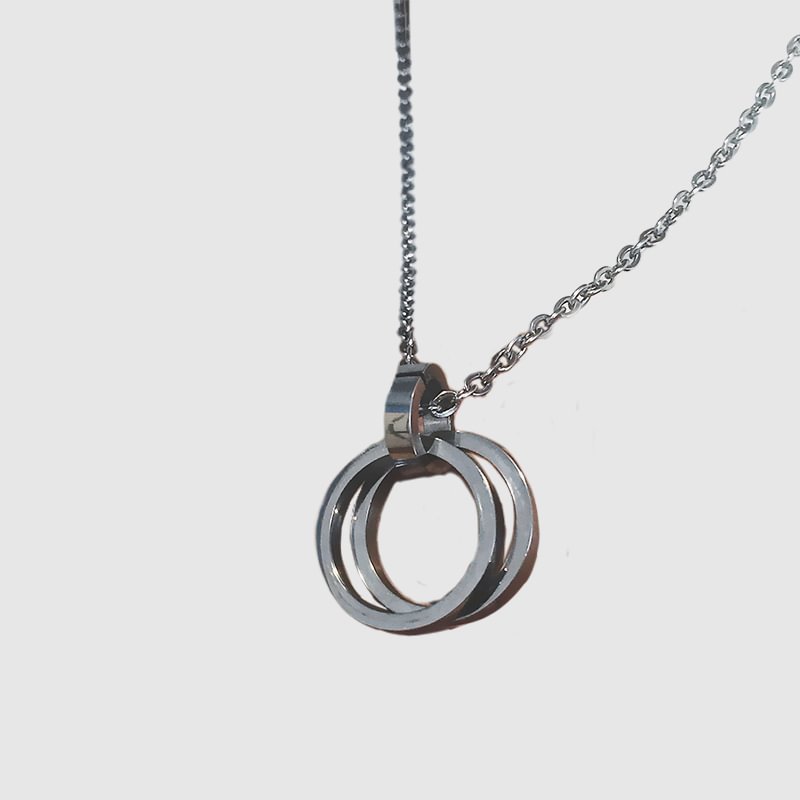 Tiboyz Double Ring Necklace