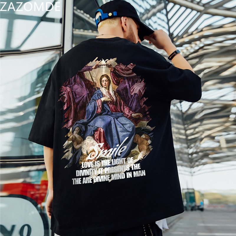 Cotton Breathable Summer Hip Hop Streetwear Casual T-shirts-VESSFUL