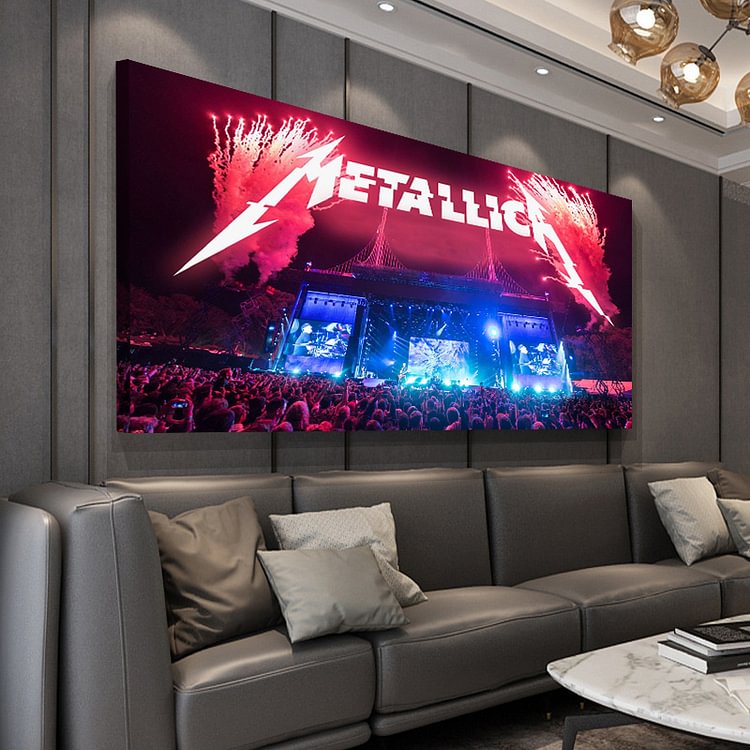 Metallica Live at Outside Lands 2017 Canvas Wall Art