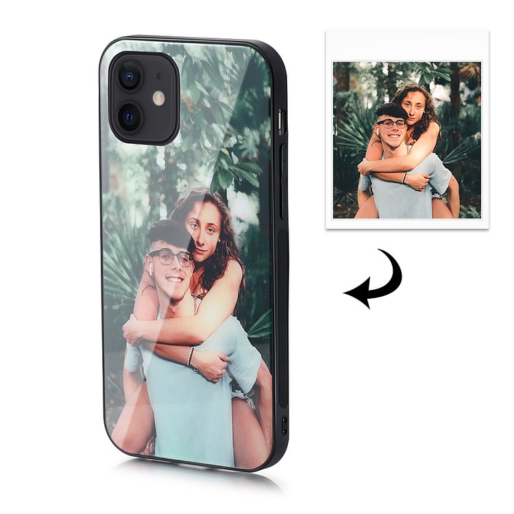 IPhone 12 Custom Photo Protective Phone Case Glass Surface