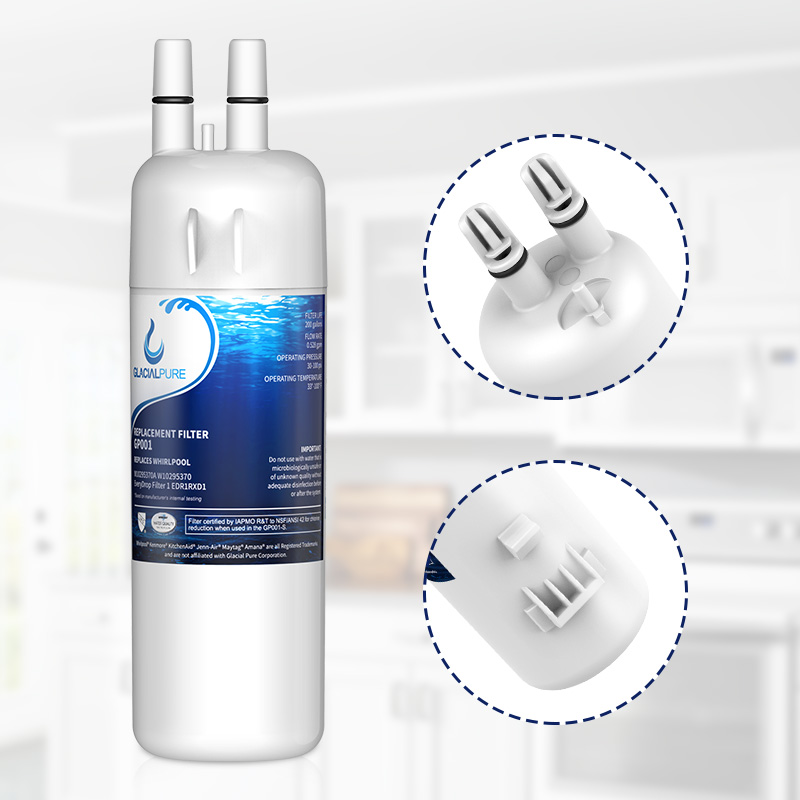 New Glacial Pure Filter Refrigerator Replacement Water Filter Model GP001