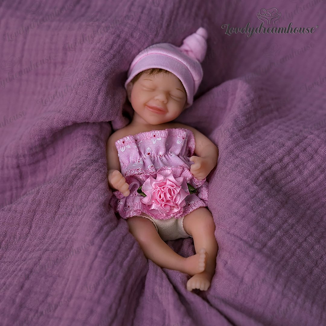  [Kids Reborn Gift] 6'' Eva Miniature Realistic Full Silicone Body Baby Doll Ooak - Reborndollsshop.com-Reborndollsshop®