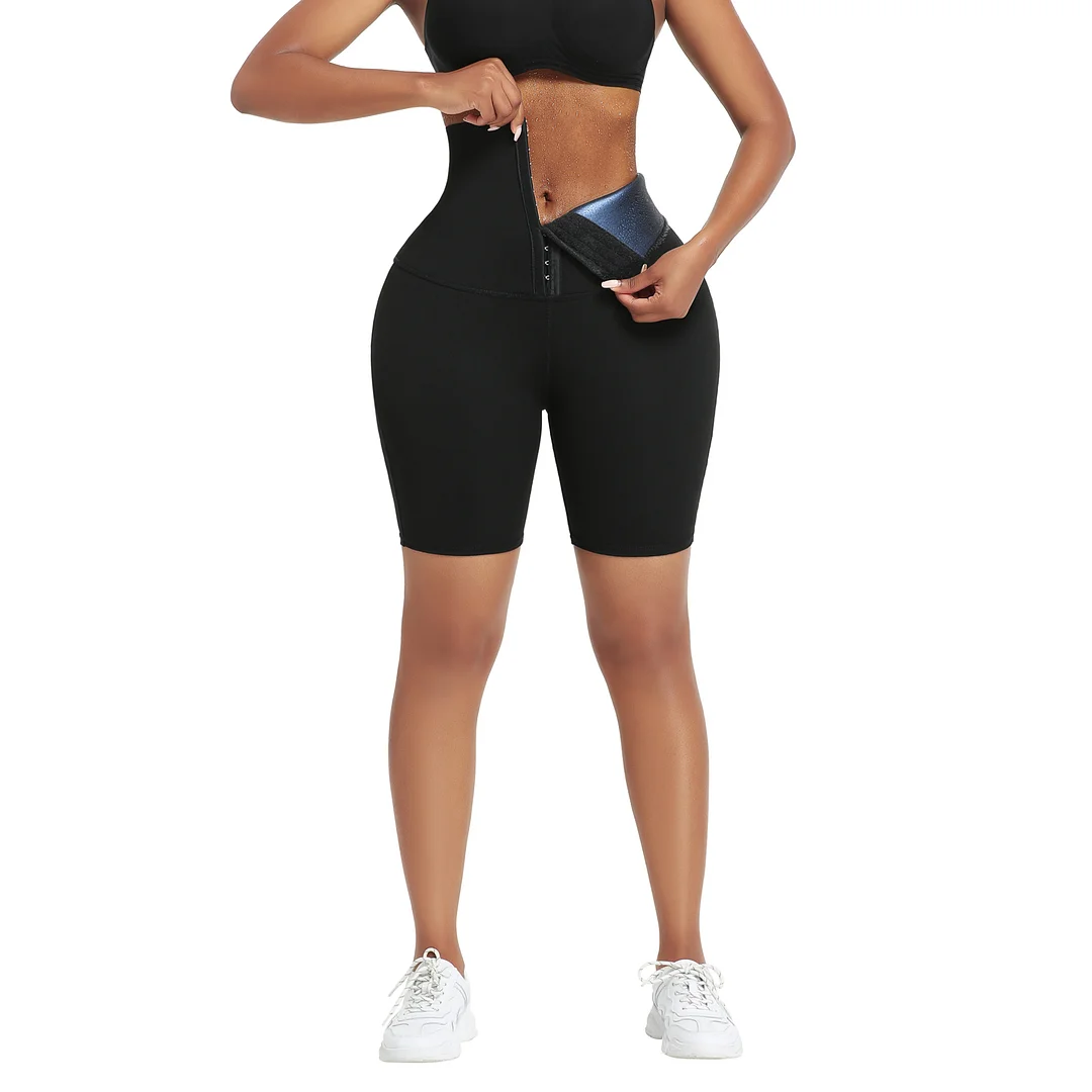 Neoprene High Waist Shorts Yoga Workout Fitness Shorts