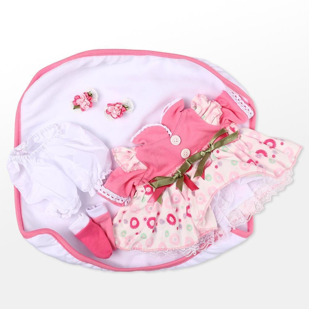 20"- 22" Reborn Doll Girl Baby Small floral Clothing Accessories sets 2022 -jizhi® - [product_tag]