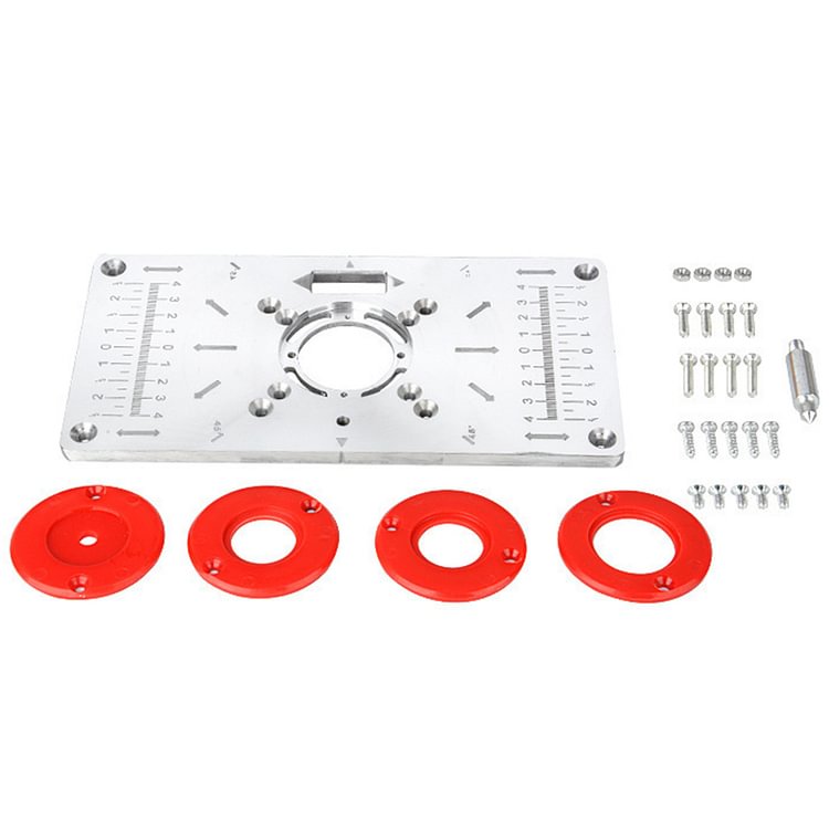 Router Trimmer Table Insert Plate Rings Set Trimming Machine Flip Board