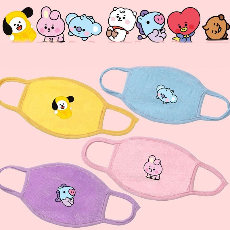 BT21 Baby Candy Color Plush Mask