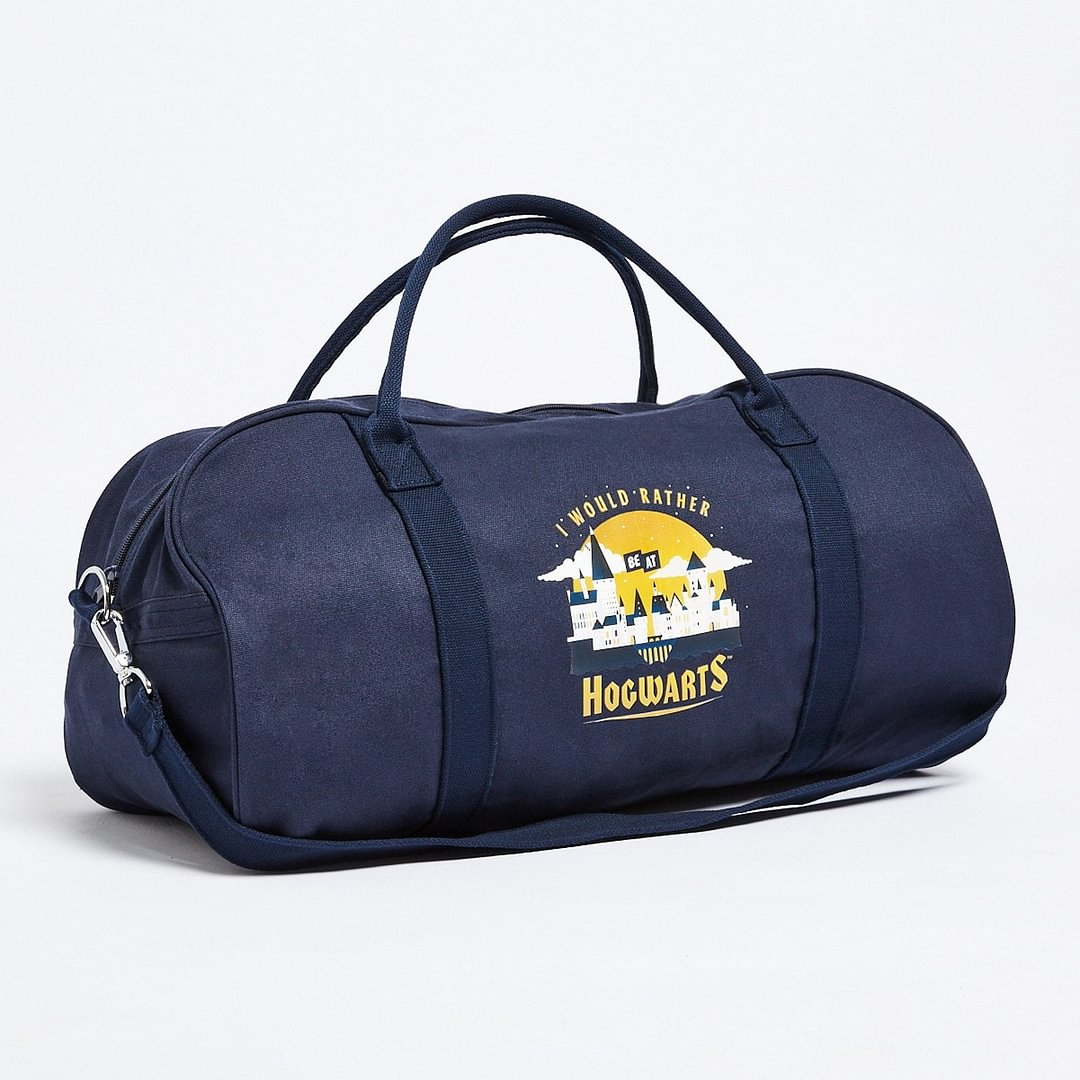 Navy Hogwarts Overnight Tote Bag  Hooded Blankets - vzzhome
