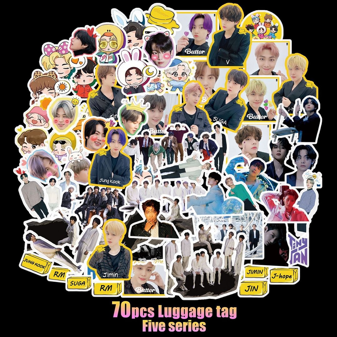 방탄소년단 70 Sheets Butter Album Stickers