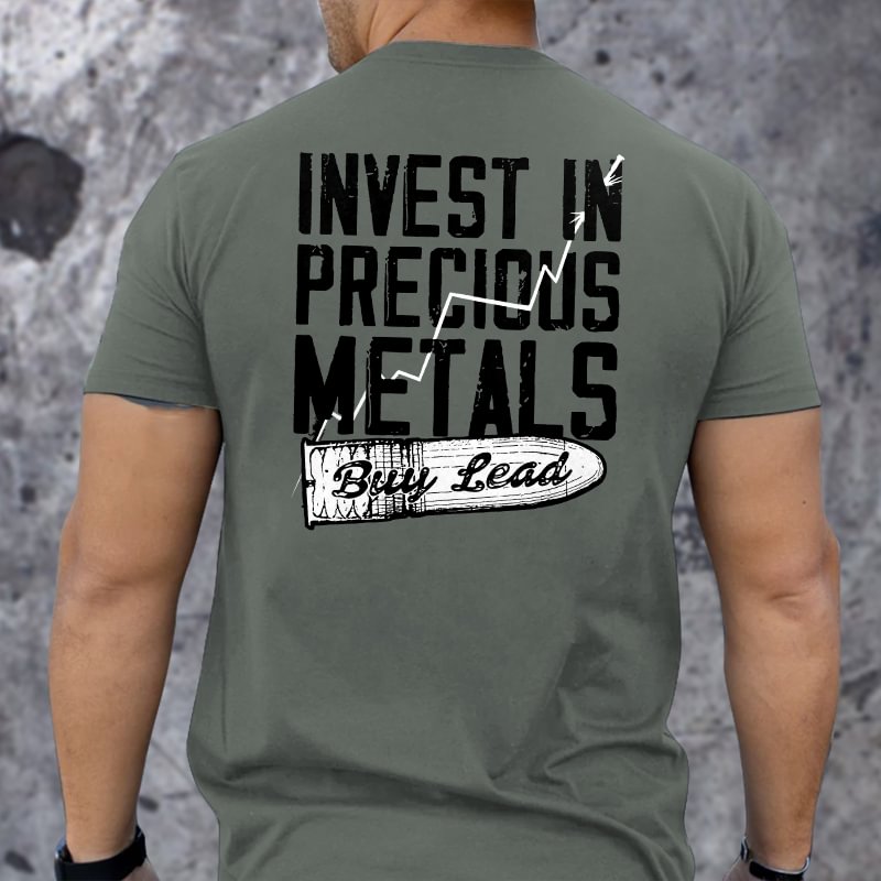 Livereid Invest In Precious Metals Printed T-shirt - Livereid