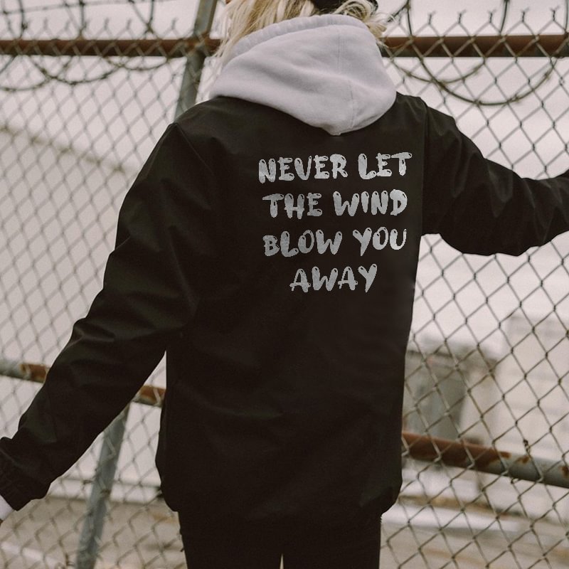 Never Let The Wind Blow You Away Print Women's Cozy Loose Sweatshirt - Krazyskull