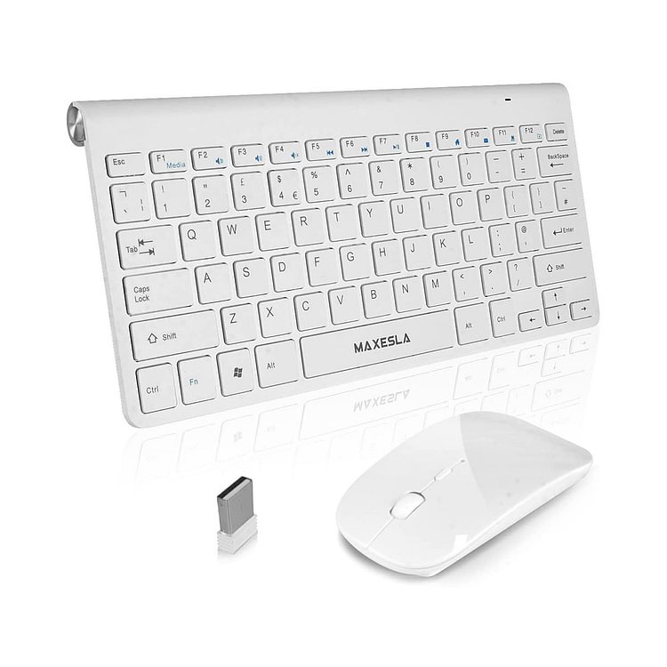 Wireless Keyboard and Mouse White