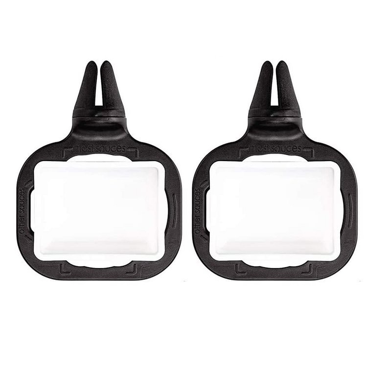 2pcs Car A/C Air Vent Outlet Sauce Cup Holder for Ketchup Dipping Sauces