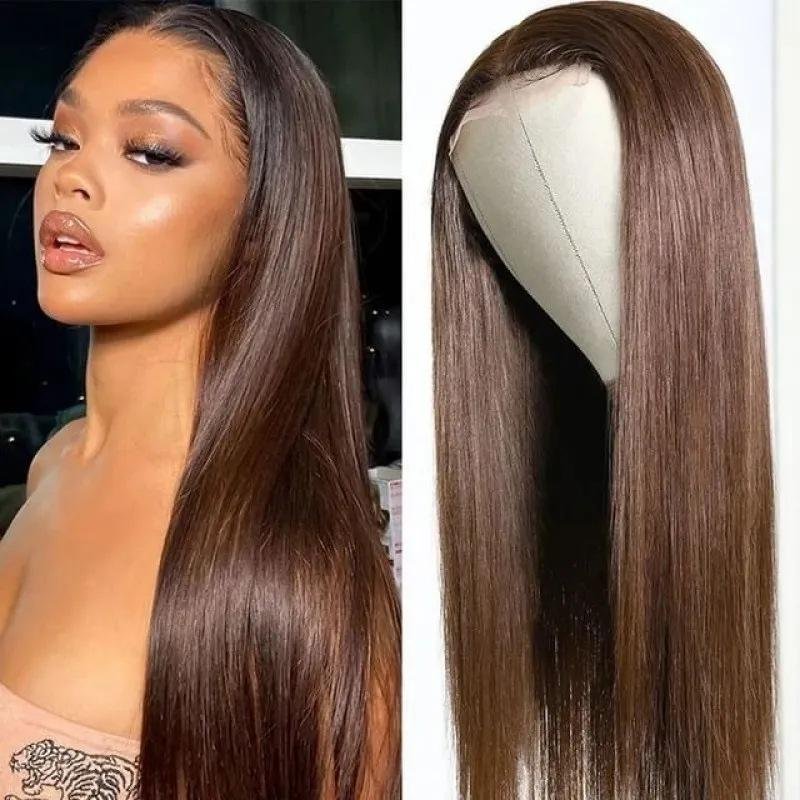10-38 Inch straight hair wig for women, 13×4 hand-woven lace wig