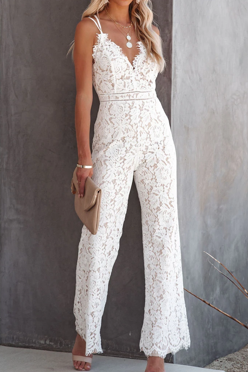 KarliDress Here To Have Fun Lace Jumpsuit P12572