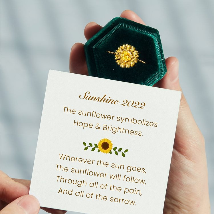 Sunshine 2022 Sunflower Ring
