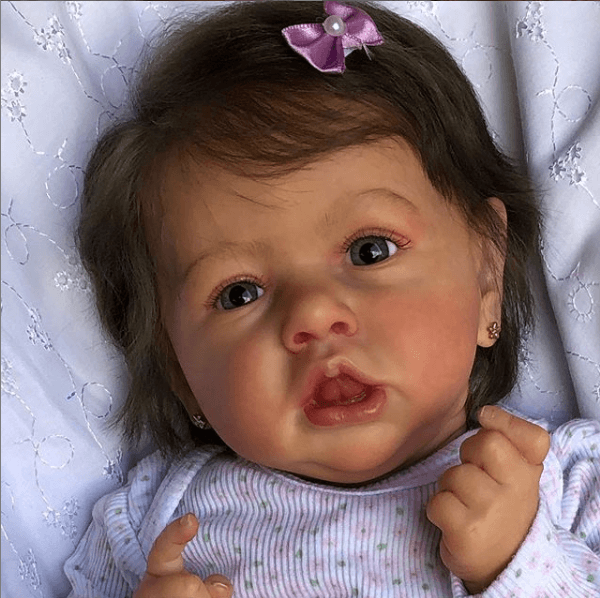 Silicone Lifelike Baby Dolls, Cute Little 12'' Mini Realistic Reborn Baby Doll Girl Flora by Creativegiftss® Shop -Creativegiftss® - [product_tag]