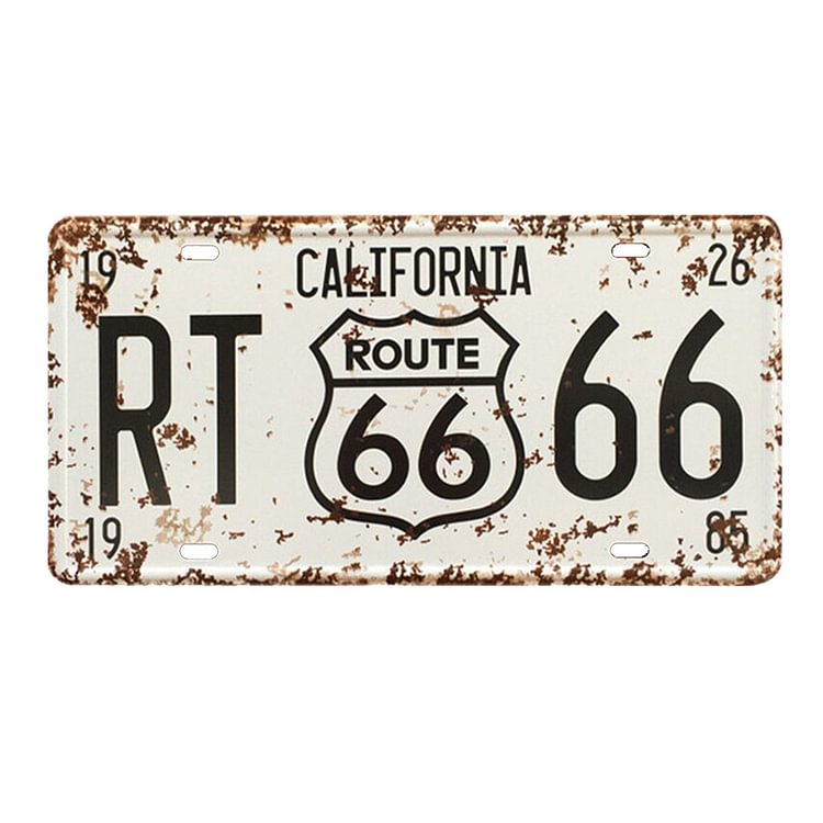 ROUTE 66 - License Tin Signs - 30*15cm