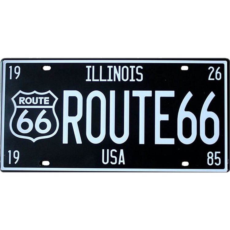 Route 66 - License Tin Signs- 15*30CM