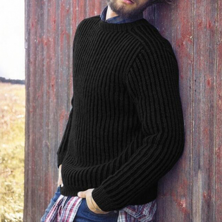 Cashmere Cotton Autumn WinterO-neck Pullover Men's Knitted Sweaters