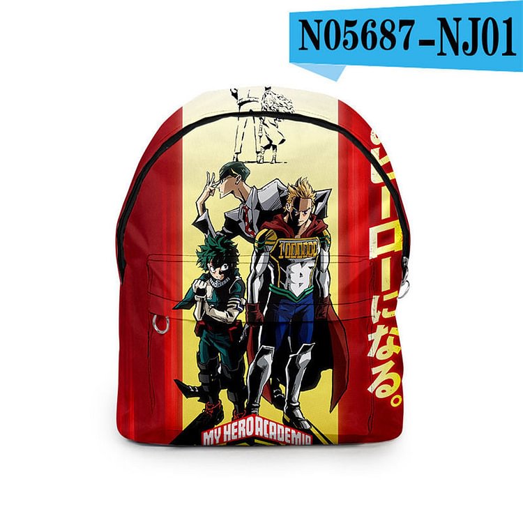Mayoulove Casual My Hero Academy 3D Backpack For Primary School Students,Boys, Girls-Mayoulove