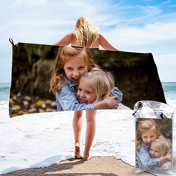 Personalized Towel Wrap Customized Photo Towel Gift