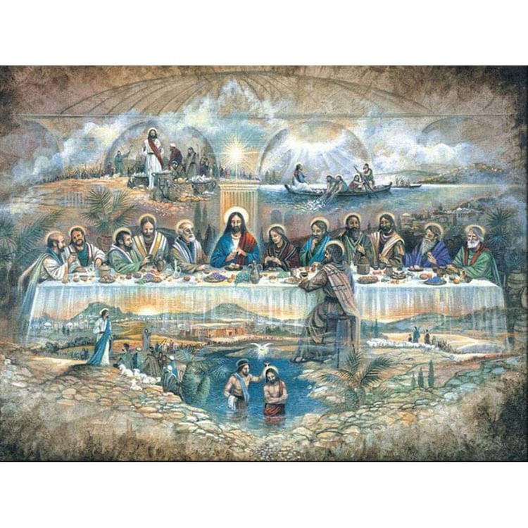 (Multi-Size) The Last Supper - Round/Square Drill Diamond Painting