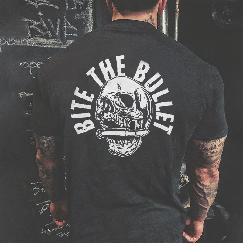 Livereid Bite The Bullet Bullet Skull T-shirt - Livereid