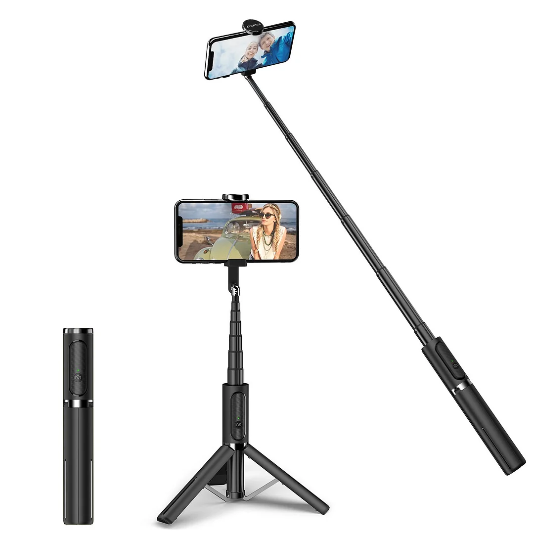 Bluetooth Selfie Stick Tripod 3 in 1 with Wireless Remote 31.3‘’